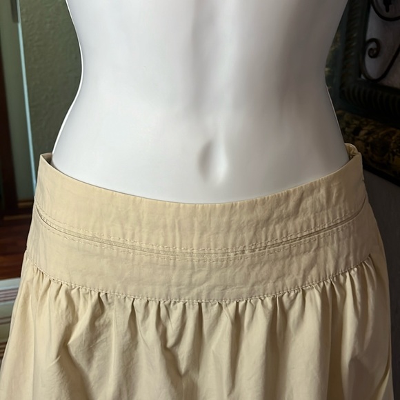 American Eagle Khaki Mini Skirt-100% cotton Sz 4 - Picture 2 of 11
